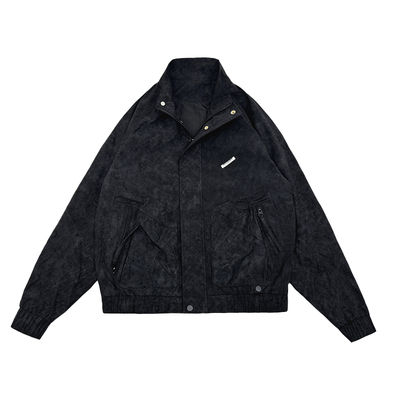 加棉夹克潮牌加厚立领秋冬修身