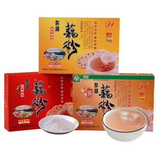 湖北特产东湖藕粉官方旗舰店速溶纯藕粉红枣桂花樱花玫瑰盒装240g