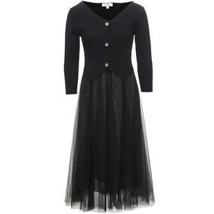 Vero Moda连衣裙2025夏季新款套装针织网纱A摆优雅325146005