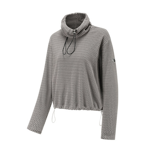 【限时折扣】抓绒轻暖升温运动卫衣秋冬女厚高领长袖JK074