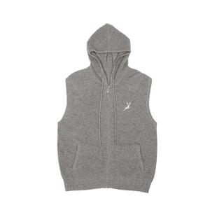 鹿王100%山羊绒衫女连帽拉链开衫针织保暖毛衣外套25年秋冬新款