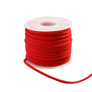 韩式麂皮绳绒布带手工DIY鹿皮绳鲜花装饰红色丝带礼盒包装细绳子