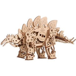 UGEARS恐龙模型儿童玩具剑龙积木益智拼图男孩生日礼物潮玩摆件