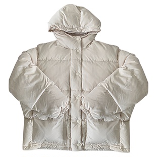 秒发！OUNCE连帽羽绒服韩国东大门新国标90鸭绒防风保暖拉链外套