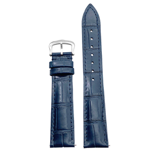 品牌手表带真皮耐用代用卡地呀山度士杜蒙系列意大利真皮男女表链