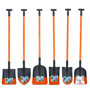 军印大铁锹全钢加厚农用挖土挖沟尖铲子户外植树种花尖方平头铁锨