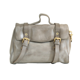 葱木 巨能装！小众复古学院风头层植鞣牛皮英伦通勤邮差包女斜挎