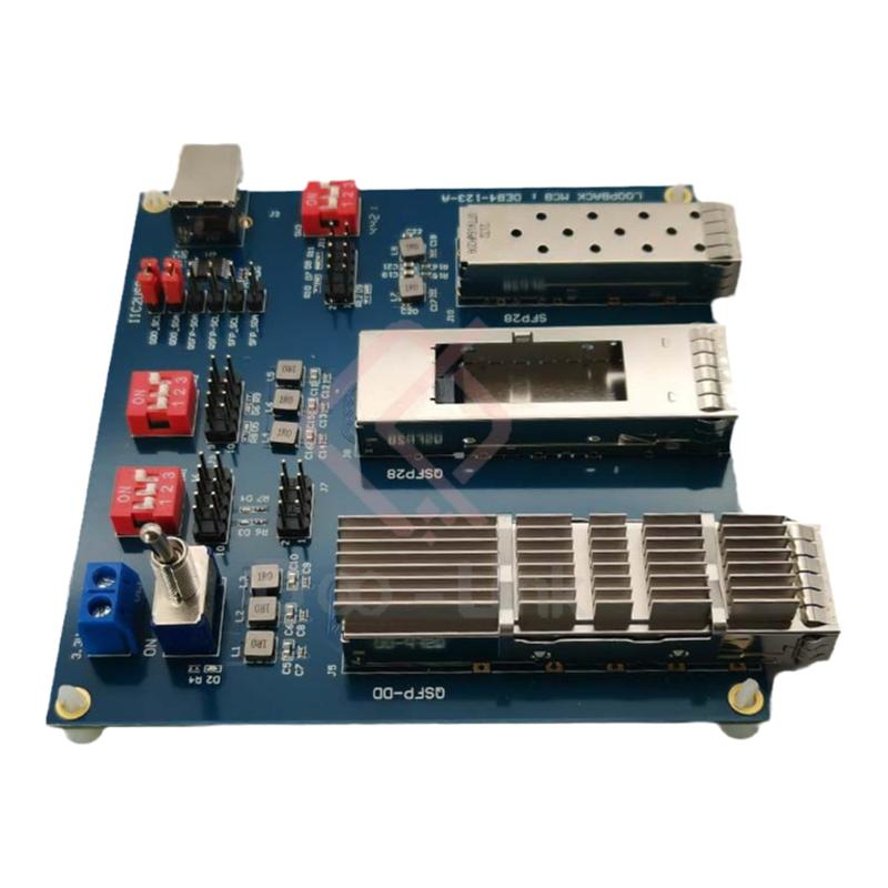 SFP\OSFP\QSFP-DD环回测试板光模块EVB Loopback评估板DEB4-123-A