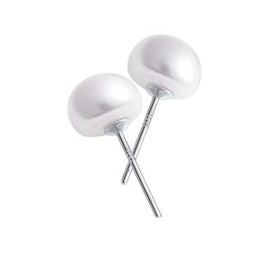 【自营】daisy beauty99纯银养耳洞5A级天然淡水珍珠耳饰足银耳钉