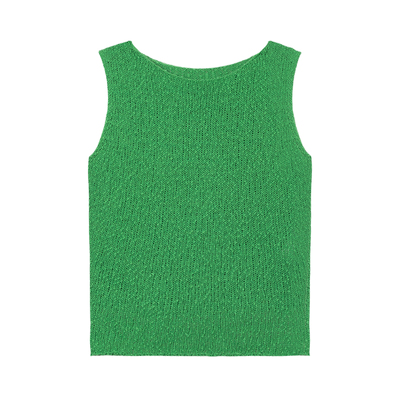 322工房竹节棉极简针织上衣