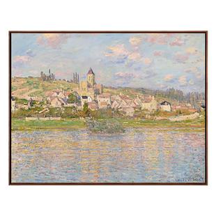 新品莫奈韦特伊风景欧式客厅装饰画壁画玄关卧室挂画印象派风景画
