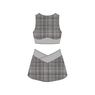 pulassi泳衣分体女士泡温泉套装保守海边度假两件套分体游泳衣女