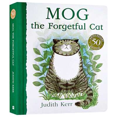 爱忘事儿的小猫格格 Mog The Forgetful Cat 英文原版绘本 健忘的小猫咪 2-5岁儿童英语启蒙故事纸板书 进口英语书籍 Judith Kerr