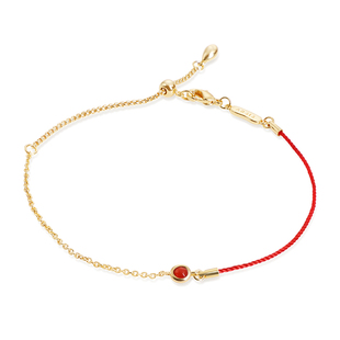 ARSIS新年鸿运小红绳本命年手绳红色礼物手工编织S925银手链