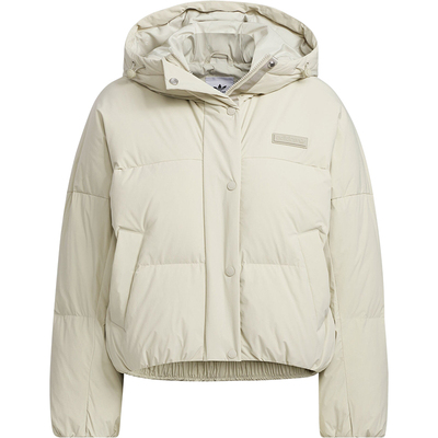 Adidas/阿迪达斯官方正品三叶草女士简约短款保暖羽绒服JD3786