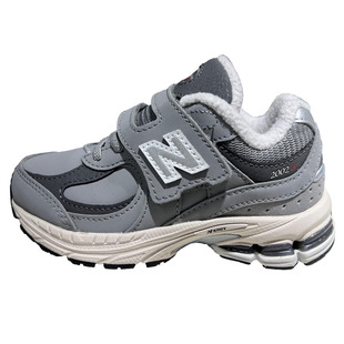 NEWBALANCE NB童鞋25冬男童女童儿童皮面防水加绒二棉运动鞋2002R