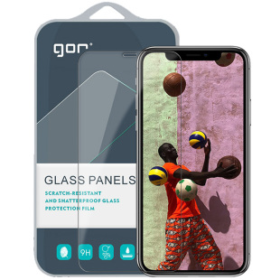 GOR 适用苹果x康宁xr钢化玻璃贴膜iphone8手机7plus非全半苹果SE2高清11全透明xs荧屏幕max保护硬贴膜