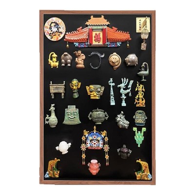 化妆品展示板冰箱贴磁吸挂式黑板