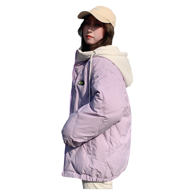 菱格短款羽绒oversize