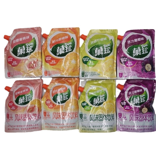 25年新货400g*4袋亿滋菓珍阳光甜橙蜜桃混合欢畅柠檬活力葡萄果珍