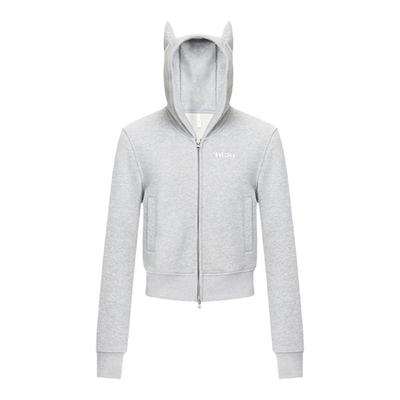 HTCU短款龙角帽卫衣开衫