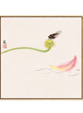 水墨宣言新中式禅意荷花小品意境