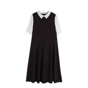 商务孕妇职业装夏纯棉连衣裙面试上班族孕妇装夏装纯棉连衣裙长款