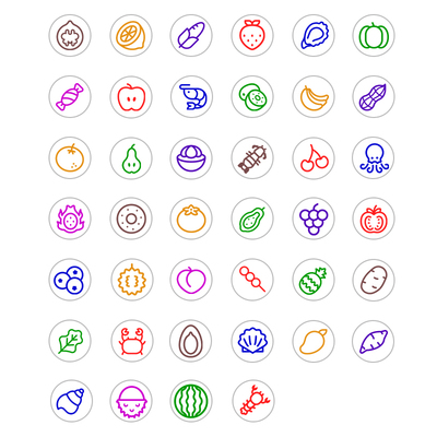 原创迷你美食光敏印章