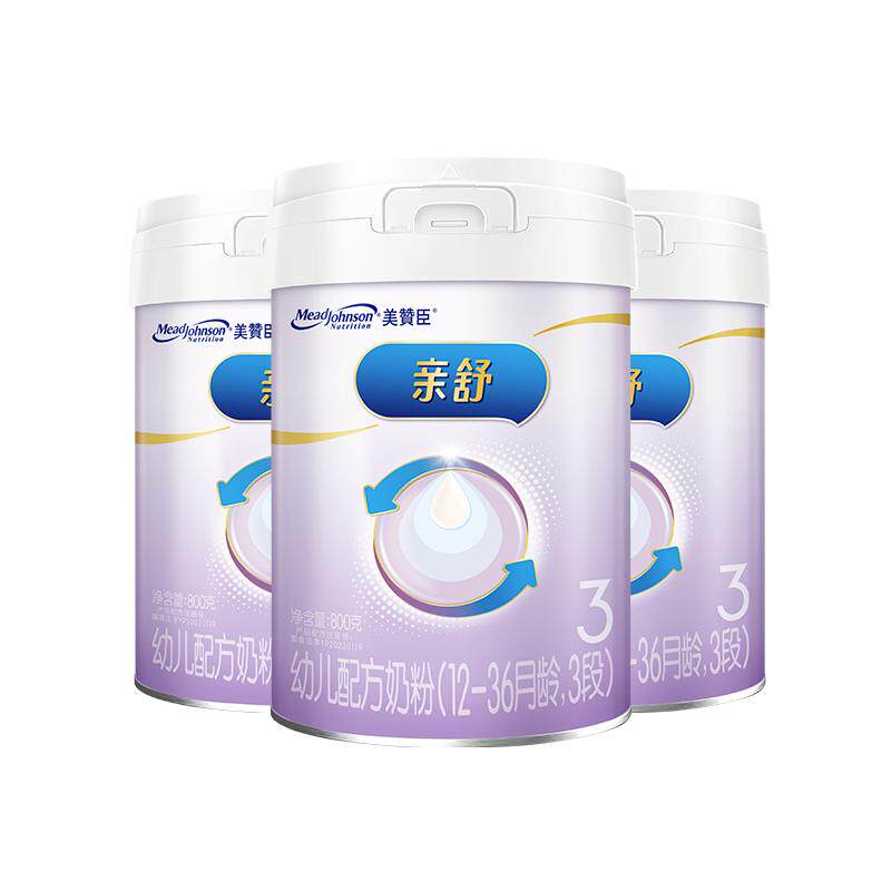 美赞臣亲舒3段婴幼儿奶粉800g3罐