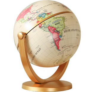 轻奢高档迷你美式创意办公书桌复古地球仪小摆件家居房间书架饰品