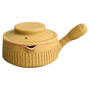 日本原装进口独步炎单柄把小号砂锅家用煲汤煮粥土锅炖锅小奶锅陶