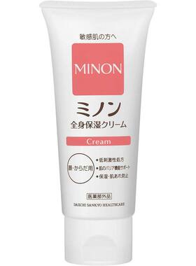【日本直邮】MINON 全身保湿霜 维护肌肤屏障 滋润易推开90g正品