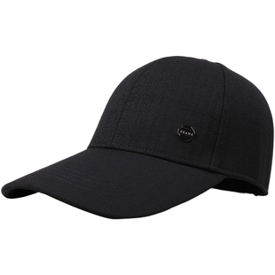 9.5cm加长帽檐帽子男四季秋季硬顶显脸小棒球帽黑色户外女鸭舌帽