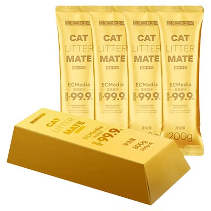 三又二分之一小金砖猫砂伴侣无香除臭颗粒小苏打除臭剂杀菌去尿味