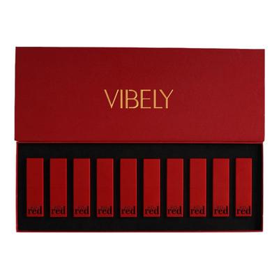 VIBELY中国红口红十色礼盒套装
