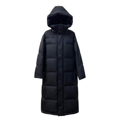 特氟龙三防面料羽绒服女韩版长款