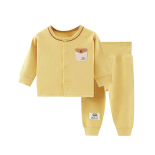 春秋婴儿纯棉分体套装宝宝四季款打底衫内衣新生儿秋衣秋裤二件套