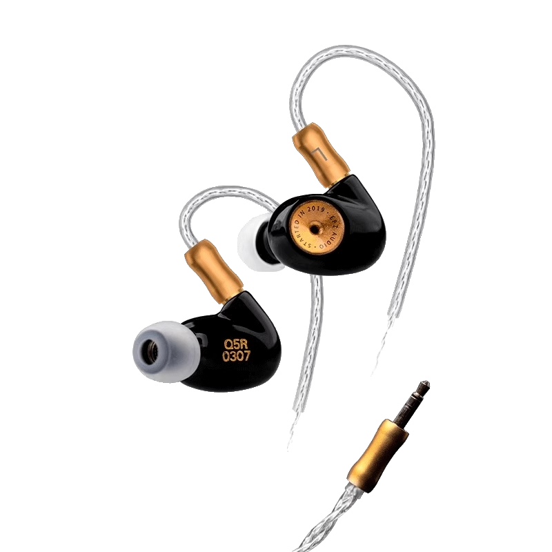 EPZ Q5有线耳机入耳式HIFI监听动圈可换线发烧级音乐高解析typec