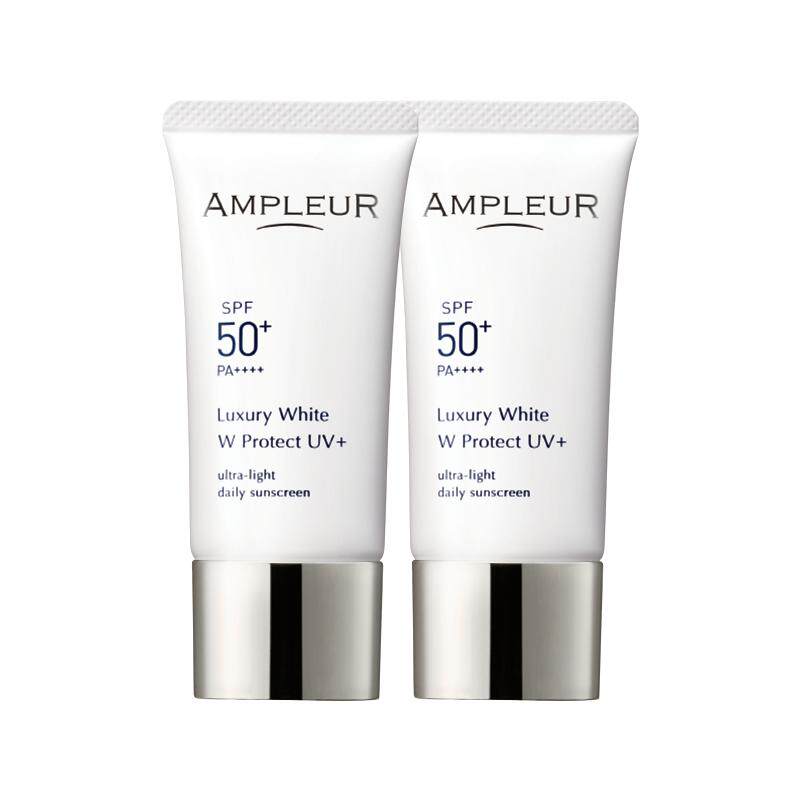 【自营】AMPLEUR奢宠耀白SPF50+三重清透防晒水润清爽30g*2防晒霜