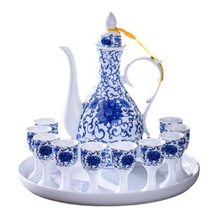 中式白酒杯家用酒壶古风白酒酒具套装老式小酒盅一口杯分酒壶礼盒