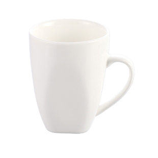 限量疯抢简约酒店餐具镁质白瓷陶瓷杯咖啡杯茶杯马克杯大号方脚杯