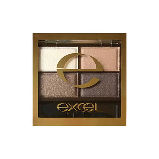 日本sana正品excel眼影四色眼影盘SR03大地色日常不易晕染女SR06