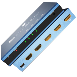 HDMI2.1切换分配器4进1出8k视频四进一出4k120hz显示器信号源切换