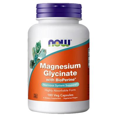 NOW甘氨酸镁片剂舒缓情绪睡眠