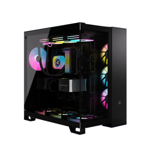 海盗船6500 D/X中塔双舱无立柱海景房机箱支持背插/360/ATX大板