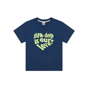 LUVISTRUE DN LUV TEE(海军蓝) MUSINSA韩国官网直邮进口