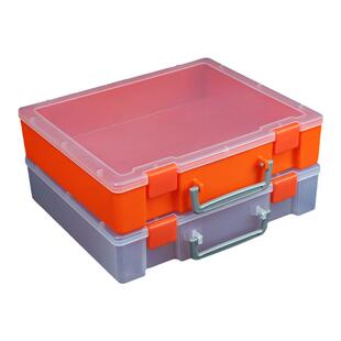 长方形塑料盒桌面柜子存放盒工具配件零件盒A4办公家用整理收纳盒