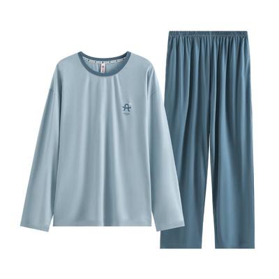 芬腾睡衣男士纯棉长袖长裤春秋季秋款男款休闲大码宽松家居服套装