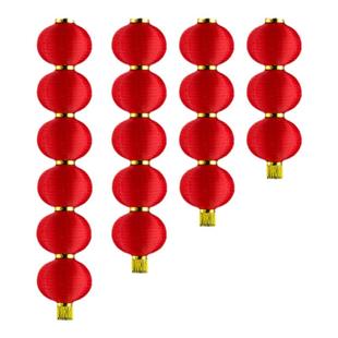 连串灯笼串户外防水三四五连圆形大红灯笼挂饰舞蹈新年广告定制