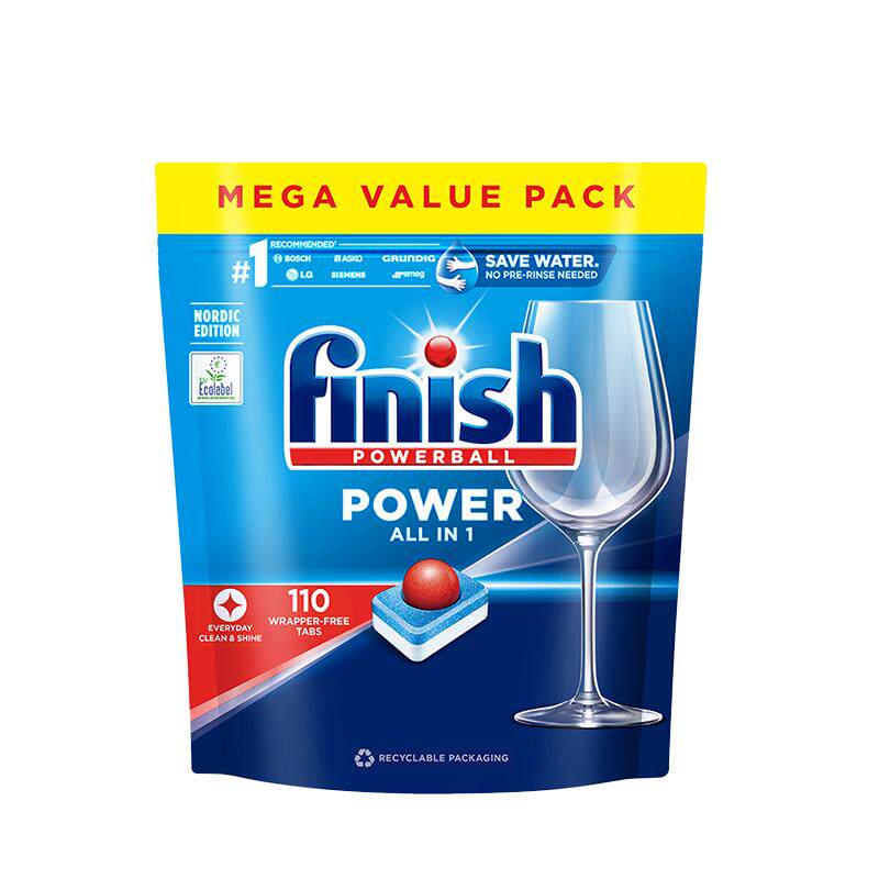【自营】finish亮碟多效合一洗碗块110块加量装洗碗机专用洗涤剂